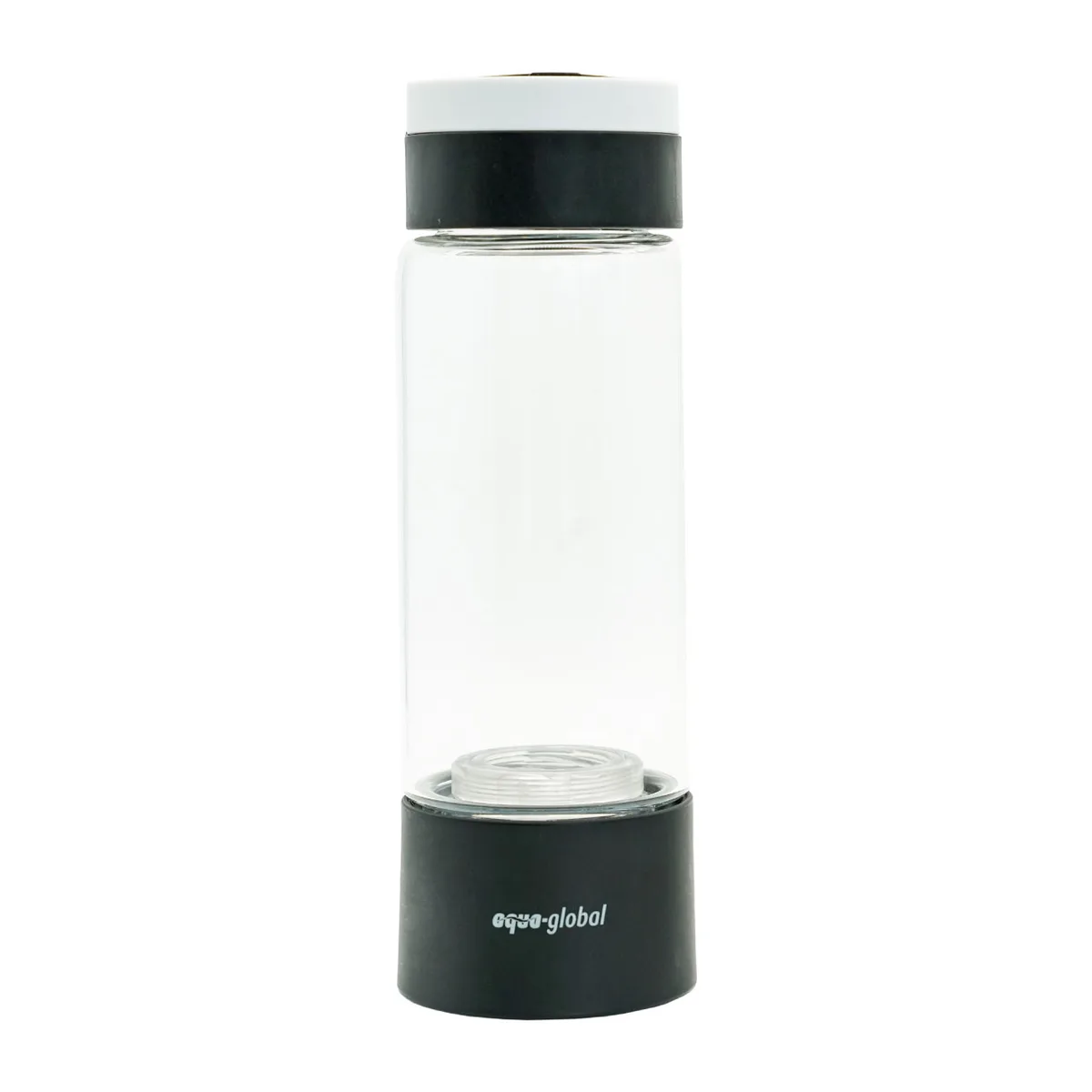 Aqua Global Hydrogenflasche Glas schwarz