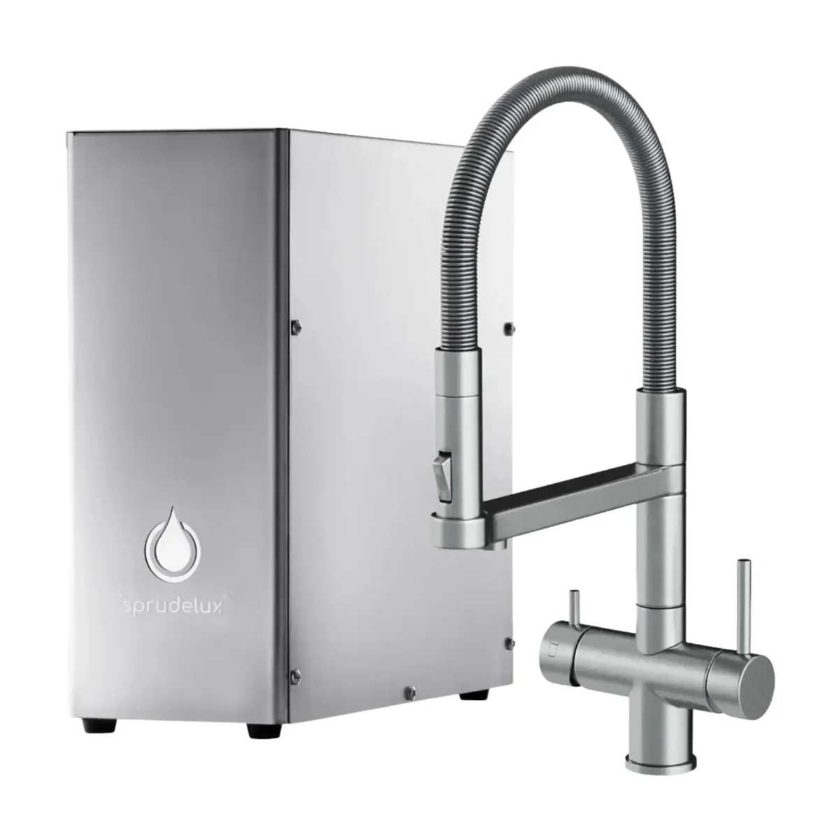 SPRUDELUX SPRUDELUX® INOX SILENT - Premium Sprudelanlage | hoher CO2 Gehalt | geräuscharm | Edelstahl
