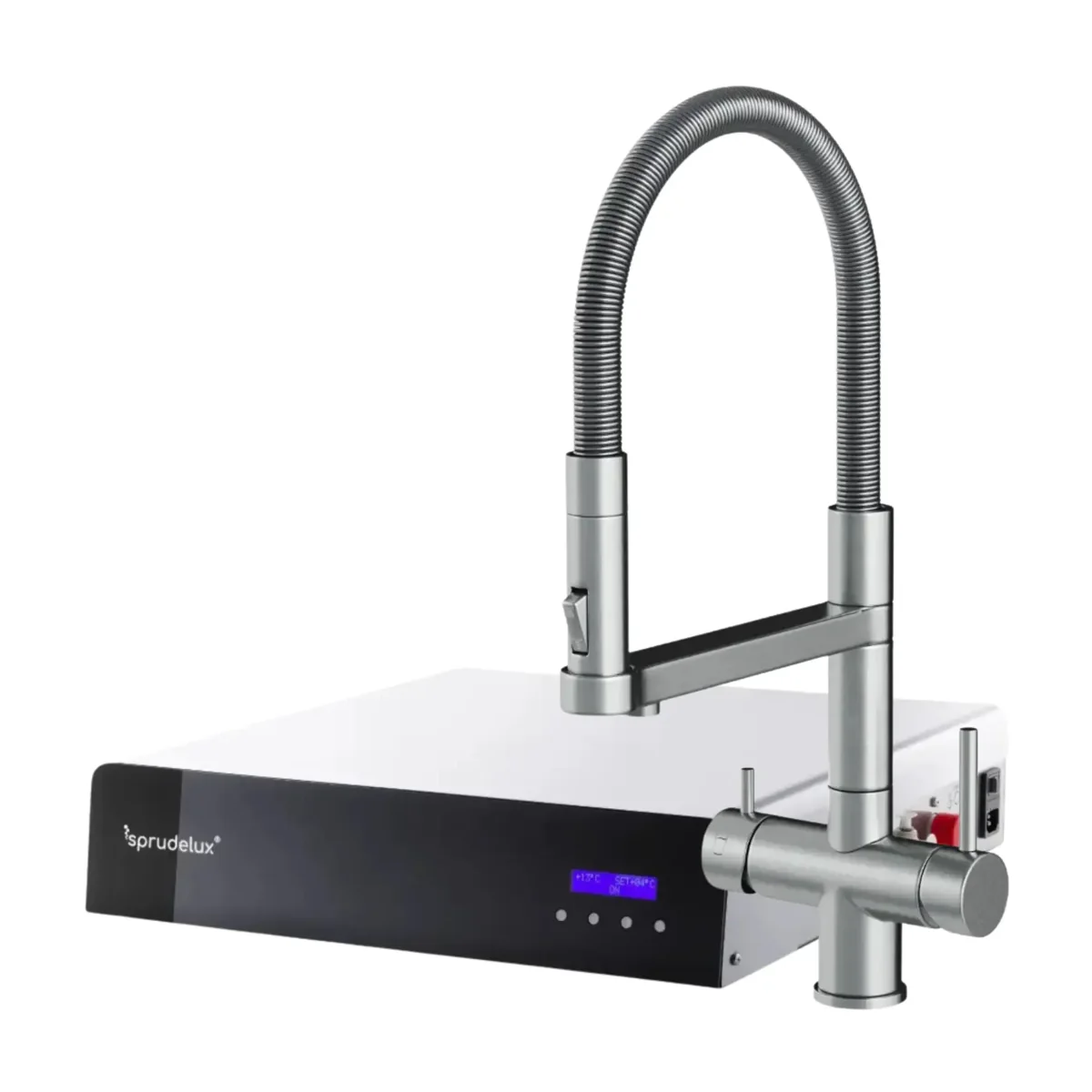 SPRUDELUX SPRUDELUX® ULTRA FLAT - Premium Sprudelanlage | nur 10,5 cm flach | hoher CO2 Gehalt | geräuscharm | Edelstahl