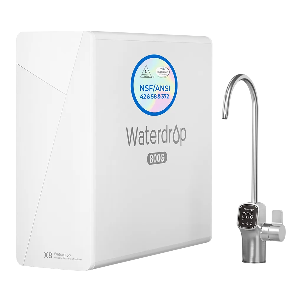 Waterdrop X8 Tankloser Untertisch Umkehrosmose Wasserfilter 800 GPD